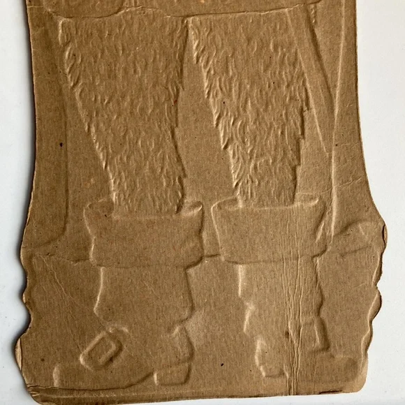 Rare 1950’s Vintage Halloween Beistle Embossed Black Cat Puss In Boots Die Cut - Picture 6 of 7